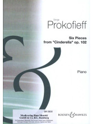 Sergej Prokofjev: 6 Pieces from Cinderella Op. 102 (noty na klavír)