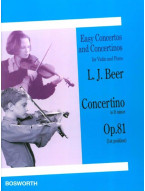 Leopold Josef Beer: Concertino in D minor Op. 81 (noty na housle, klavír)