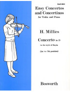 Hans Millies: Concertino in D in the Style of Haydn (noty na housle, klavír)