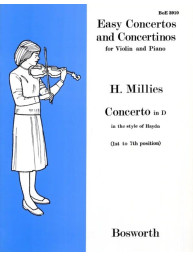 Hans Millies: Concertino in D in the Style of Haydn (noty na housle, klavír)
