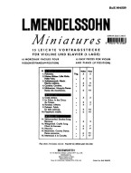 Arnold Ludwig Mendelssohn: Miniatures Vol.1 (noty na housle, klavír)