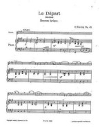 Oskar Rieding: Le Depart Op.40 (noty na housle, klavír)