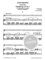 Franz Schubert: Concertino in A minor Op. 137 No. 2 (noty na housle, klavír)