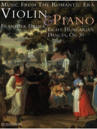 František Drdla: 8 Hungarian dances Opus 30 (noty na housle, klavír)