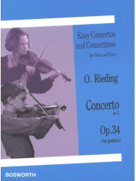 Oskar Rieding: Concerto in G Major Op. 34 (noty na housle, klavír)