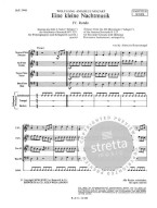 Wolfgang Amadeus Mozart: Eine Kleine Nachtmusik (noty pro 4 zobcové flétny satb, perkuse)