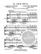 Manuel de Falla: El Amor Brujo (noty na klavír, zpěv)