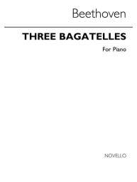 Ludwig van Beethoven: 3 Bagatelles (noty na klavír)