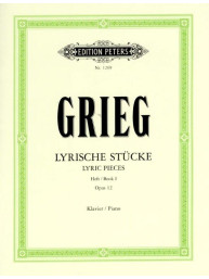 Edvard Grieg: Lyric Pieces, Op. 12, Book 1 (noty na klavír)