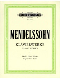 Felix Mendelssohn-Bartholdy: Piano Works 1 - Song without Words (noty na klavír)