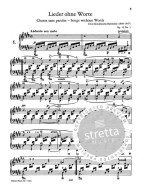 Felix Mendelssohn-Bartholdy: Piano Works 1 - Song without Words (noty na klavír)