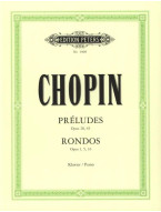 Frédéric Chopin: Préludes op. 28, 45 & Rondos op. 1, 5, 16 (noty na klavír)