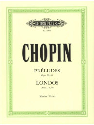 Frédéric Chopin: Préludes op. 28, 45 & Rondos op. 1, 5, 16 (noty na klavír)