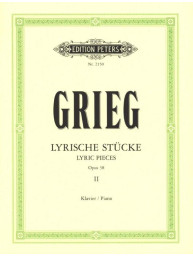 Edvard Grieg: Lyric Pieces, op. 38, Book 2 (noty na klavír)
