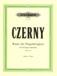 Carl Czerny: Kunst der Fingerfetigkeit Op.740 (noty na klavír)