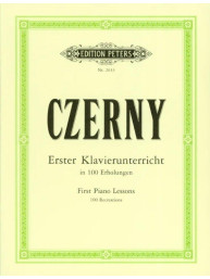 Carl Czerny: Erster Klavierunterricht in 100 Erholungen (noty na klavír)