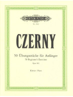 Carl Czerny: 50 Übungsstücke für Anfänger op. 481 (noty na klavír)