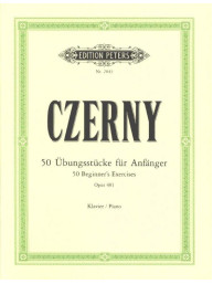 Carl Czerny: 50 Übungsstücke für Anfänger op. 481 (noty na klavír)