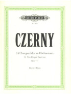 Carl Czerny: 24 Übungsstücke im Fünftonraum op.777 (noty na klavír)