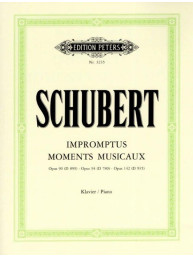 Franz Schubert: Impromtus, Moments Musicaux (noty na klavír)