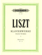 Franz Liszt: Piano Works 1 - Rhapsodies No. 1-8 (noty na klavír)