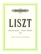 Franz Liszt: Piano Works 3 - Etudes d'exécution transcendante (noty na klavír)