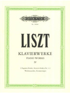 Franz Liszt: Piano Works 4 - Etudes (noty na klavír)