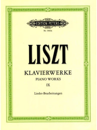 Franz Liszt: Piano Works 9 - Lieder-Bearbeitungen (noty na klavír)