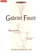 Gabriel Fauré: Barcarolles (noty pro klavír)