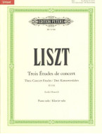 Franz Liszt: Trois Études de concert (noty pro klavír)