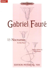 Gabriel Fauré: 13 Nocturnes (noty na klavír)
