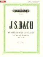 Johann Sebastian Bach: 2-Part Inventions (noty na klavír)