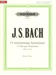 Johann Sebastian Bach: 2-Part Inventions (noty na klavír)
