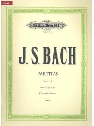 Johann Sebastian Bach: Partitas Nos. 1-3 BWV 825-827 (noty na klavír)