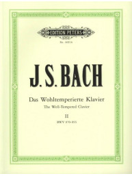 Johann Sebastian Bach: Well-Tempered Clavier 2 - BWV 870-893 (noty na klavír)