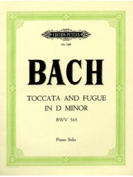 Johann Sebastian Bach: Toccata And Fugue In D Minor (noty na klavír)