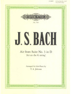 Johann Sebastian Bach: Air D (noty na klavír)