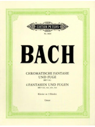 Johann Sebastian Bach: Chromatische Fantasie und Fuge (noty na klavír)