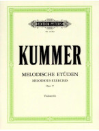Friedrich August Kummer: 10 Melodious Exercises Op.57 (noty na violoncello)