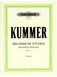 Friedrich August Kummer: 10 Melodious Exercises Op.57 (noty na violoncello)
