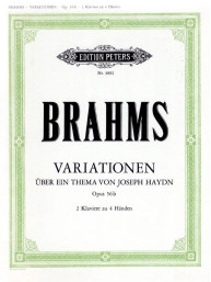 Johannes Brahms: Variationen über ein Thema von Haydn B-Dur op. 56b (noty na čtyřruční klavír)