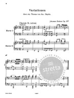 Johannes Brahms: Variationen über ein Thema von Haydn B-Dur op. 56b (noty na čtyřruční klavír)