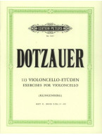 Friedrich Dotzauer: 113 Exercises for Violoncello 2 - No. 35–62 (noty na violoncello)