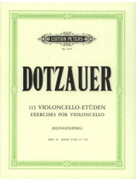 Friedrich Dotzauer: 113 Exercises for Violoncello 2 - No. 35–62 (noty na violoncello)