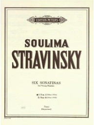 Soulima Stravinskij: Sonatines for Young Pianists No. 1-3 (noty na klavír)