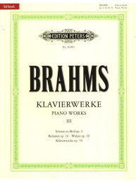 Johannes Brahms: Piano Works 3 (noty na klavír)