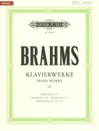 Johannes Brahms: Piano Works 4 (noty na klavír)