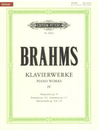 Johannes Brahms: Piano Works 4 (noty na klavír)