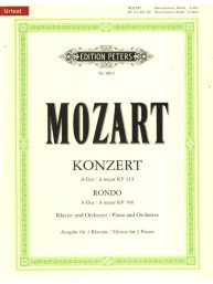 W.A. Mozart: Concert 12 A Kv414 & Rondo Kv386 (noty na klavír)