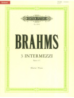 Johannes Brahms: 3 Intermezzi Op.117 (noty pro klavír)